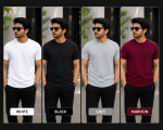 4 PCS Premium Honeycomb T-Shirt Combo